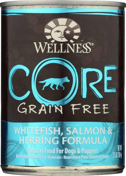 Dog Food, Core Whitefish, Salmon & Herring Formula, 12.5 oz