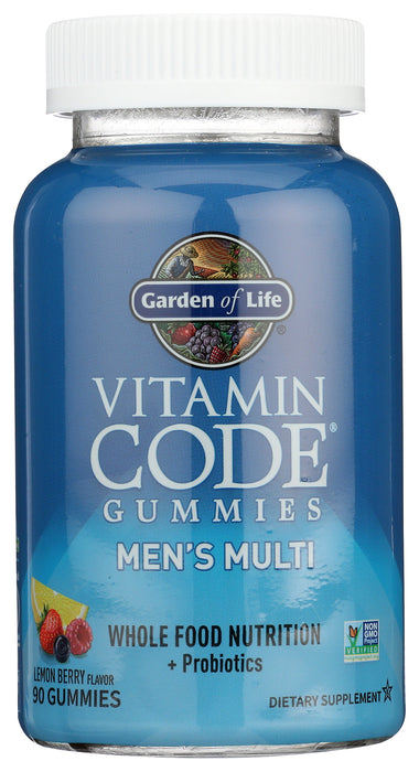 Vitamin Code Men's Multi, Lemon Berry, 90 gummy