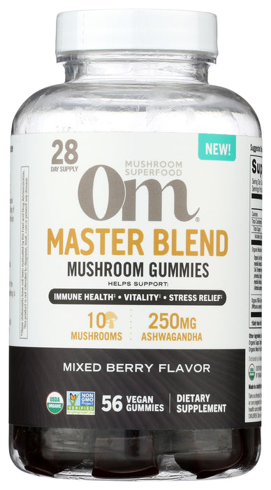 Master Blend Mushroom Gummies, 56 vgummy