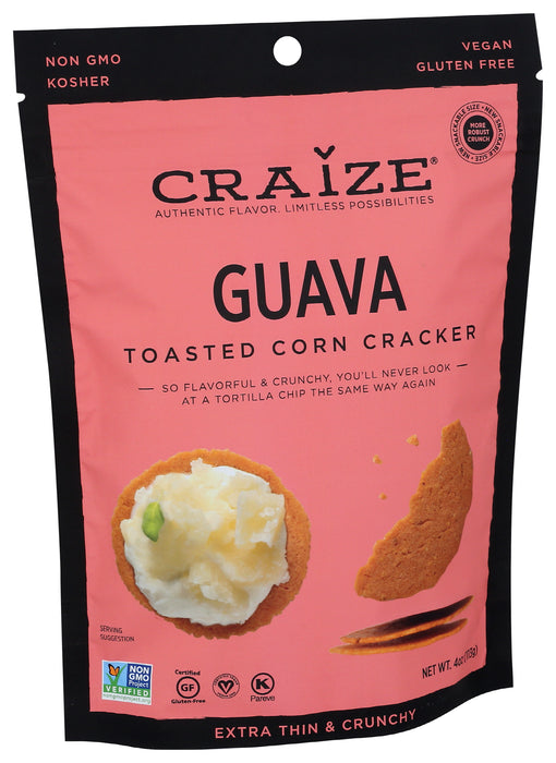 Guava Toasted Corn Crackers, Vegan GF, 4 oz