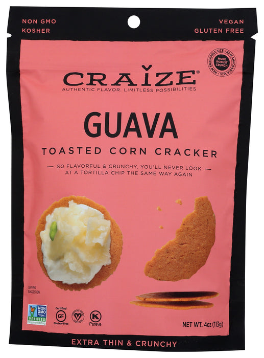Guava Toasted Corn Crackers, Vegan GF, 4 oz
