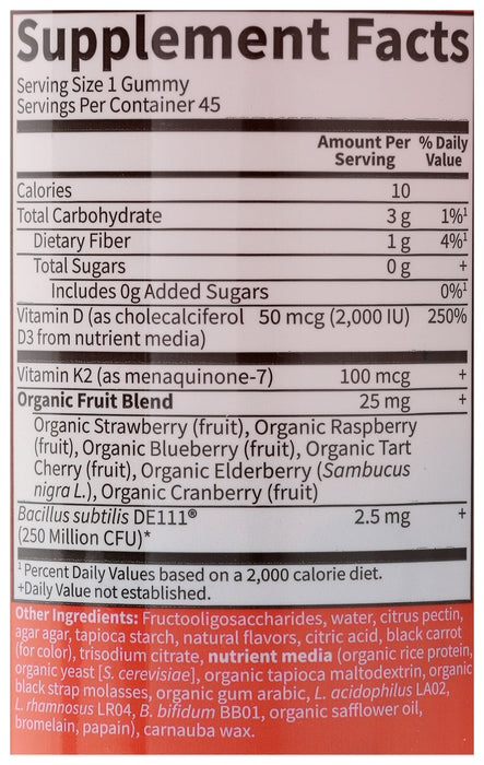 Vitamin Code D3 & K2, Raspberry Lemon, 45 gummy