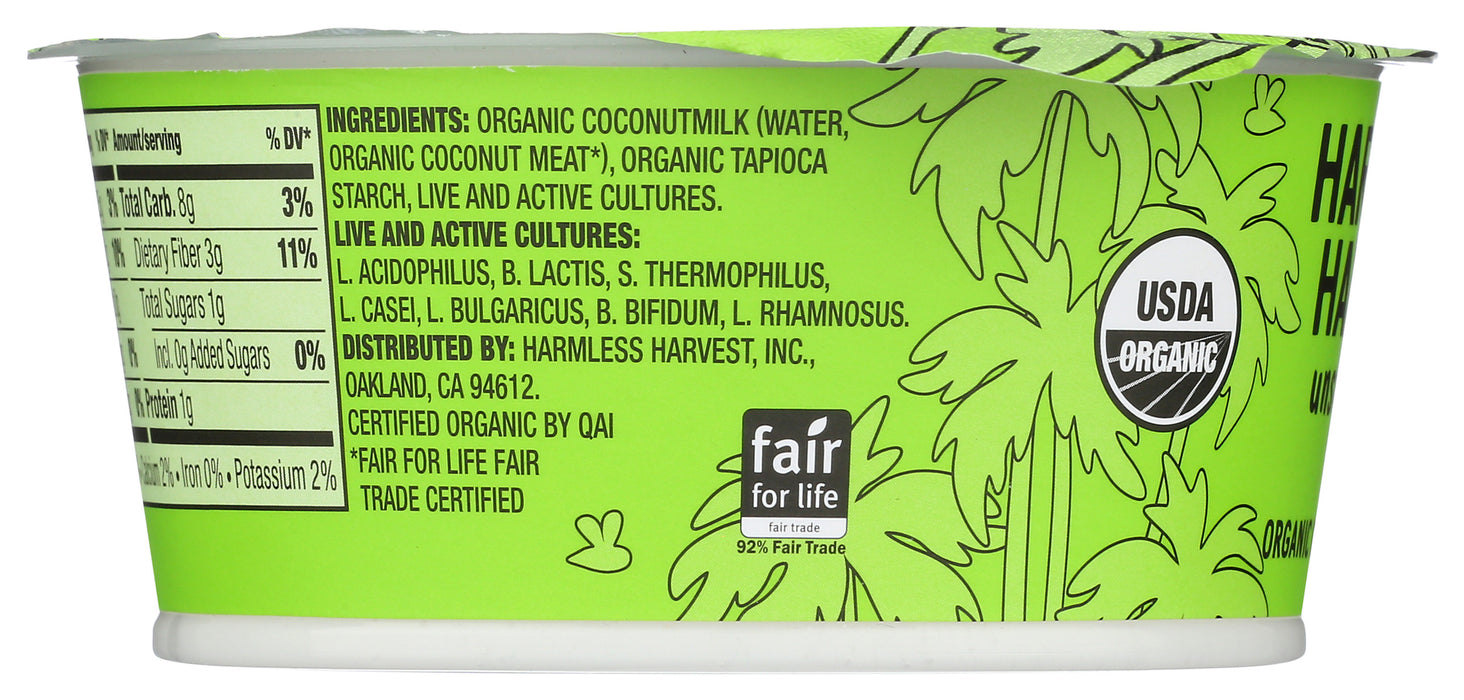 Coconut Yogurt, Plain, Org, 4.4 oz