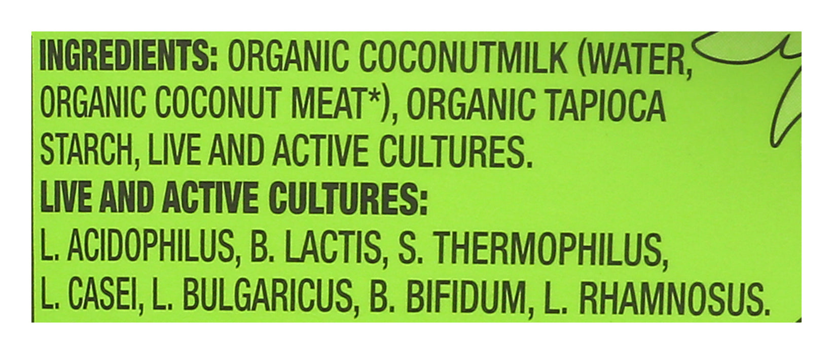 Coconut Yogurt, Plain, Org, 4.4 oz