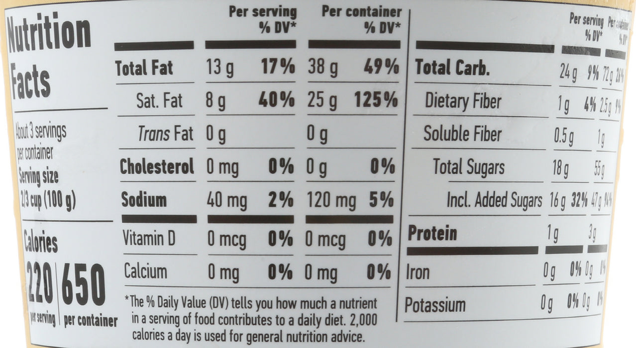 Vanilla Ice Cream, Non-Dairy, 1 pint