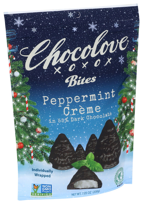 Peppermint Creme Bites in 55% Dark Chocolate, 7.05 oz