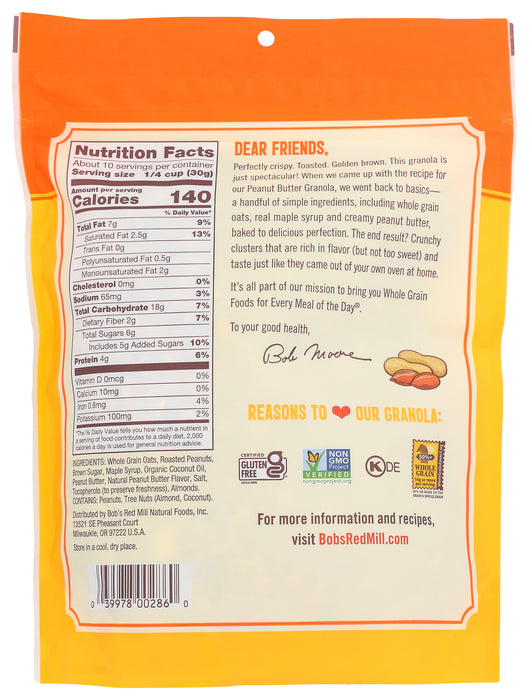 Peanut Butter Homestyle Granola, GF, 11 oz