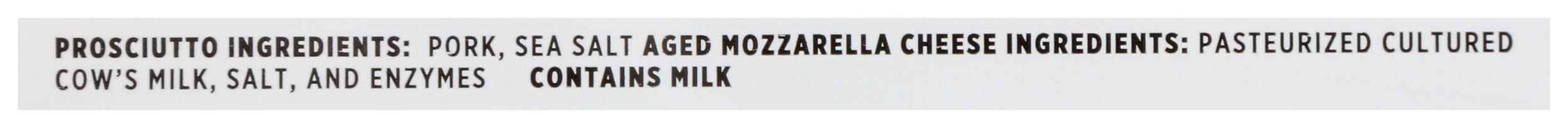 Prosciutto with Mozzarella, 2.2 oz