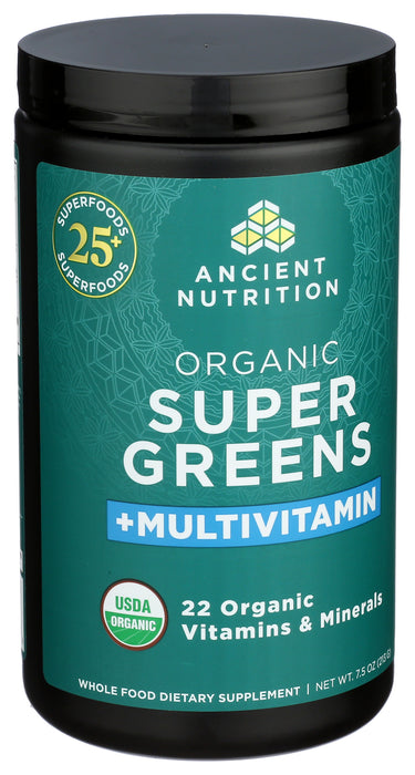 Super Greens, Multivitamin, Org, 25 serv/7.5 oz