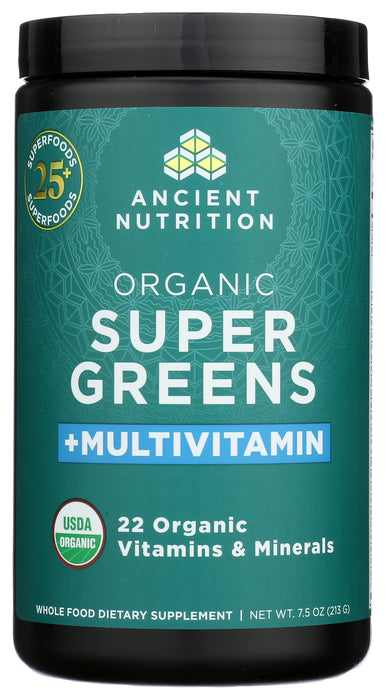 Super Greens, Multivitamin, Org, 25 serv/7.5 oz