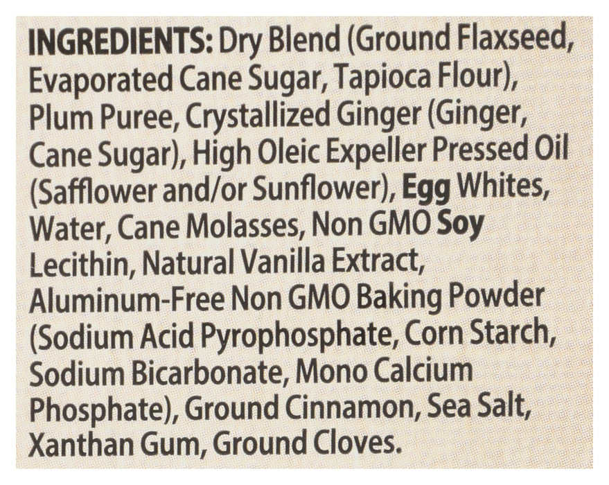 Flax Ginger Snap Cookies, GF, 5.6 oz