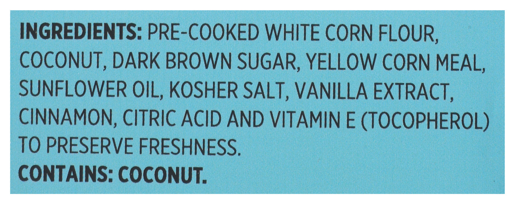 Coconut Toasted Corn Crackers, Vegan GF, 4 oz