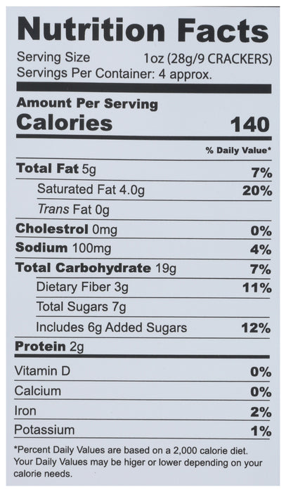 Coconut Toasted Corn Crackers, Vegan GF, 4 oz