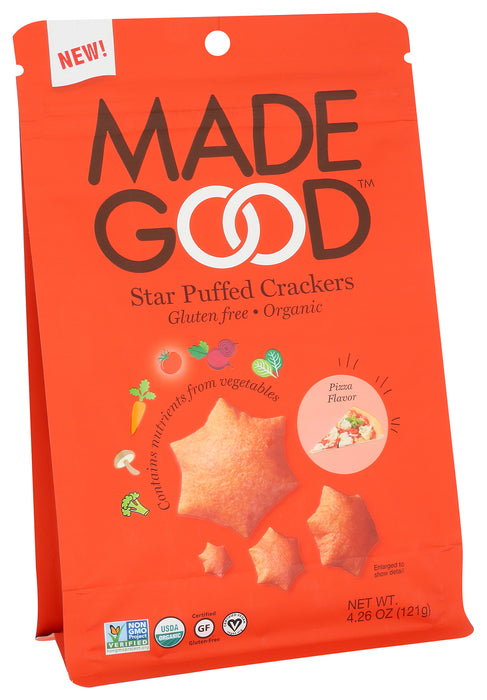 Star Puffed Crackers, Pizza, GF Org, 4.26 oz