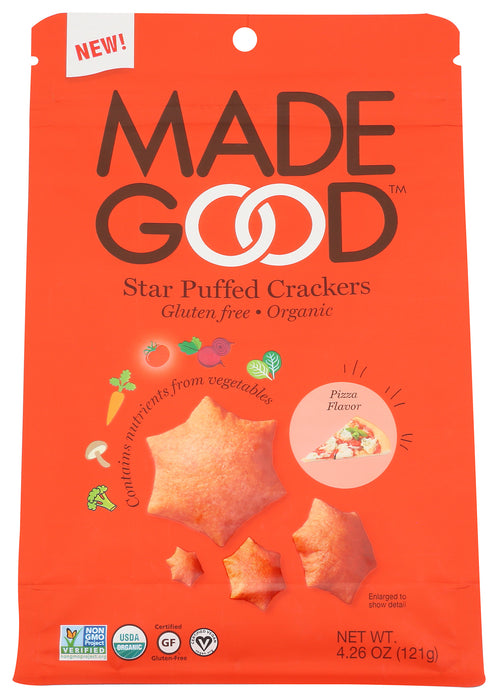 Star Puffed Crackers, Pizza, GF Org, 4.26 oz