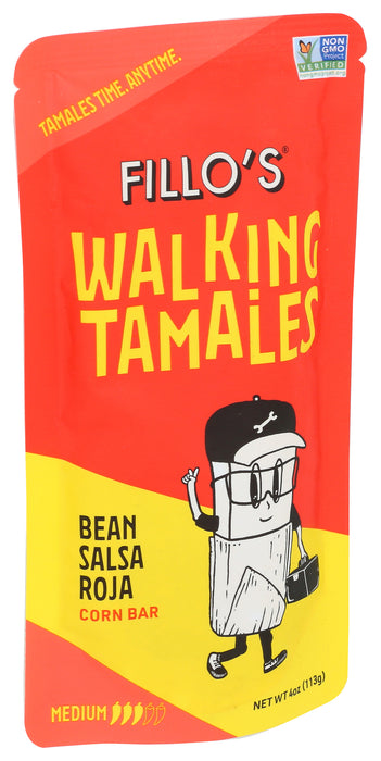 Walking Tamales, Bean Salsa Roja, 4 oz