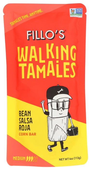Walking Tamales, Bean Salsa Roja, 4 oz