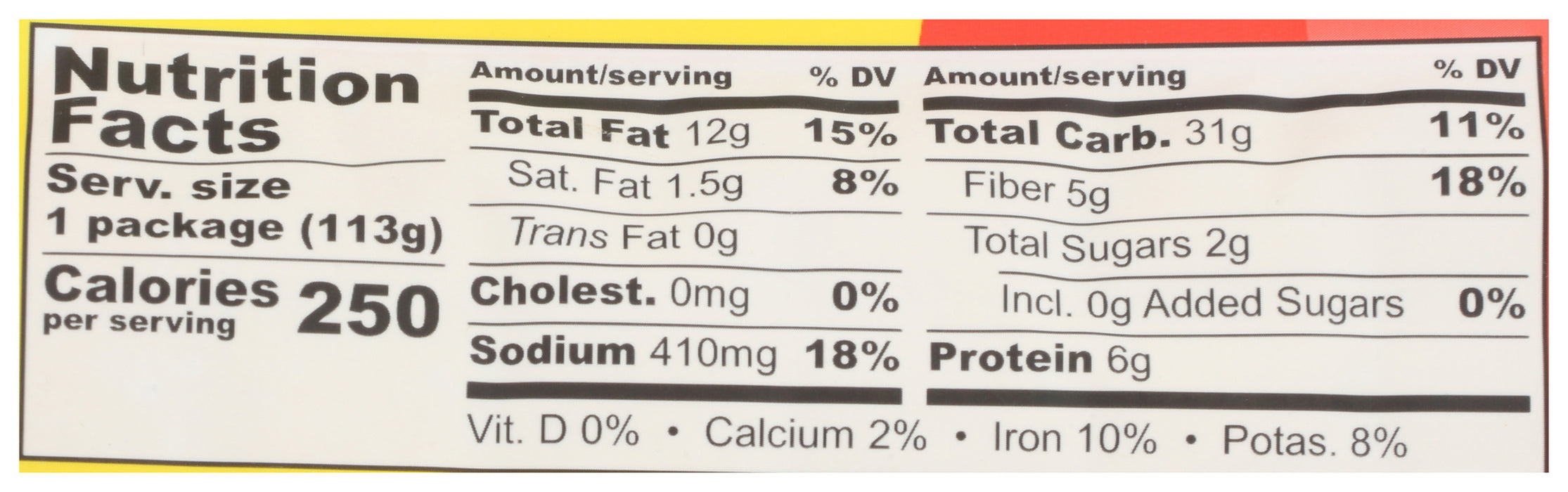 Walking Tamales, Bean Salsa Roja, 4 oz