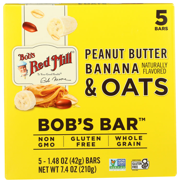 Oat Peanut Butter Banana Bar, GF, 5/1.48 oz