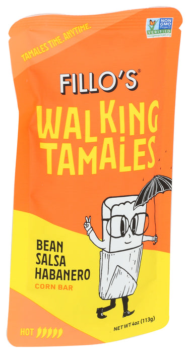 Walking Tamales, Bean Salsa Habanero, 4 oz