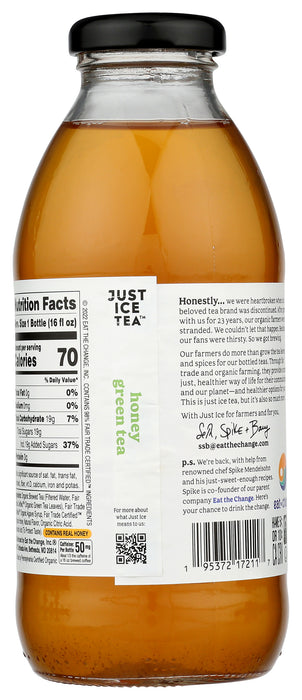 Honey Green Tea, Org, 16 fl oz