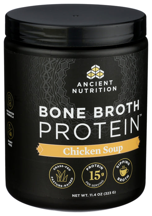 Bone Broth Protein, Savory Chicken Soup, 15 Serv/323 g