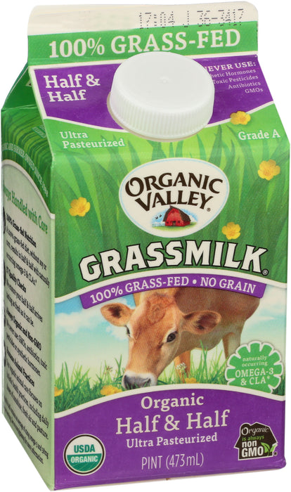 Half & Half Grassmilk, Org, 1 Pint