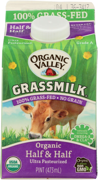 Half & Half Grassmilk, Org, 1 Pint