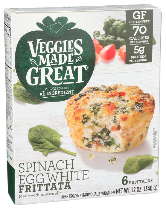 Spinach Egg White Frittata 6ct, 12 oz