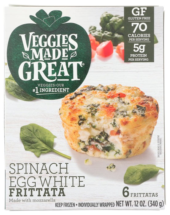 Spinach Egg White Frittata 6ct, 12 oz