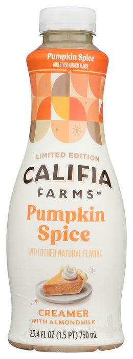 Almond Milk Creamer, Pumpkin Spice, 25.4 floz
