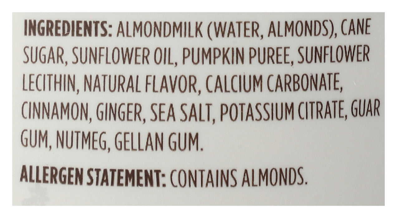 Almond Milk Creamer, Pumpkin Spice, 25.4 floz