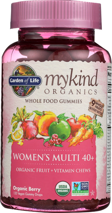 mykind Organics Women's 40+ Multi, 120 vgummy