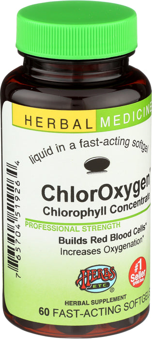 ChlorOxygen Chlorophyll Concentrate, 60 sgel