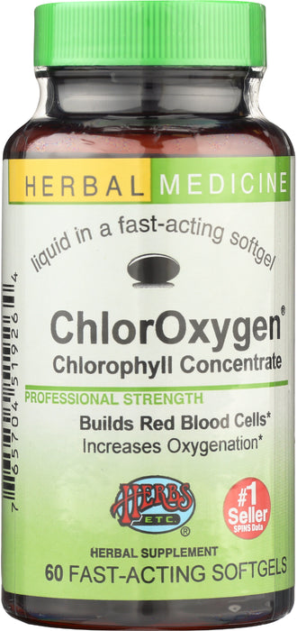 ChlorOxygen Chlorophyll Concentrate, 60 sgel