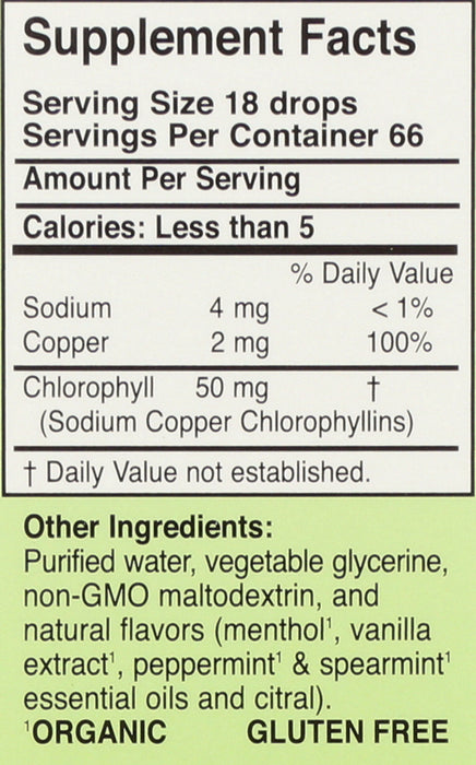 ChlorOxygen Chlorophyll Concentrate, AF Mint, 1 floz