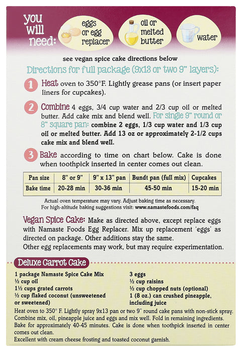 Spice Cake Mix, GF, 26 oz