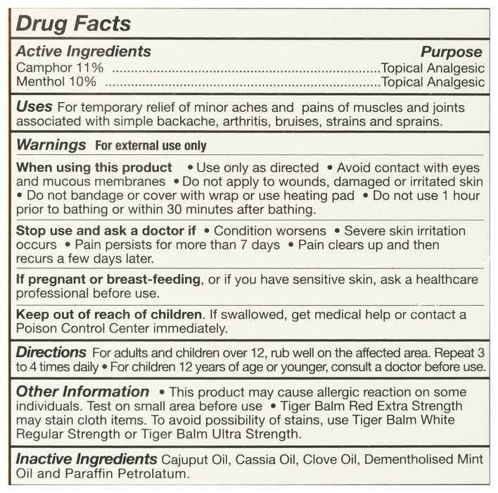 Pain Relieving Ointment, Red Extra Strength, 0.63 oz