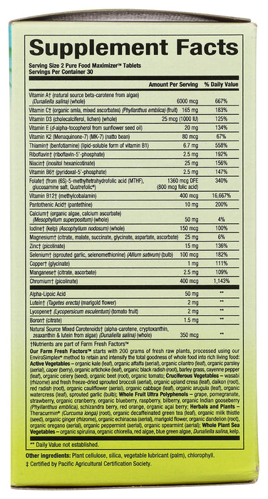 Women's Multi, 50+ Pure Food, 60tab