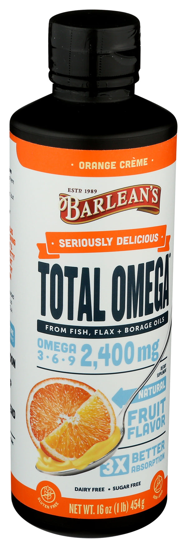 Total Omega Swirl with Fish oil, Orange Cream, 16 fl oz