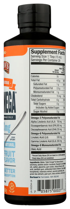 Total Omega Swirl with Fish oil, Orange Cream, 16 fl oz