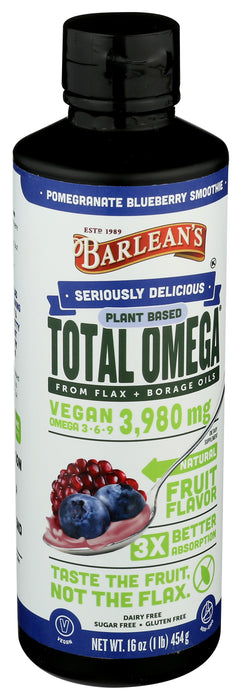 Total Omega Swirl, Pomegranate Blueberry, Vegan, 16 fl oz