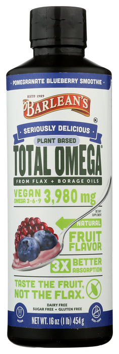 Total Omega Swirl, Pomegranate Blueberry, Vegan, 16 fl oz