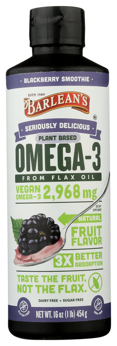 Flax Omega Swirl, Blackberry, 16 fl oz