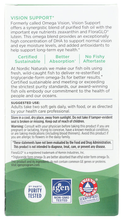 Vision Support Omega Blend, 60 sgel