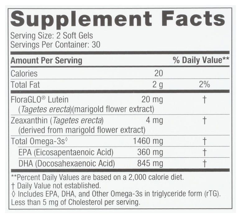 Vision Support Omega Blend, 60 sgel
