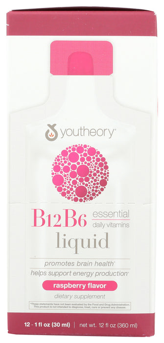 B12-B6 Liquid, Raspberry, 1 oz / 12 ct