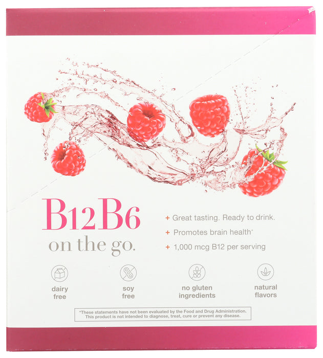 B12-B6 Liquid, Raspberry, 1 oz / 12 ct