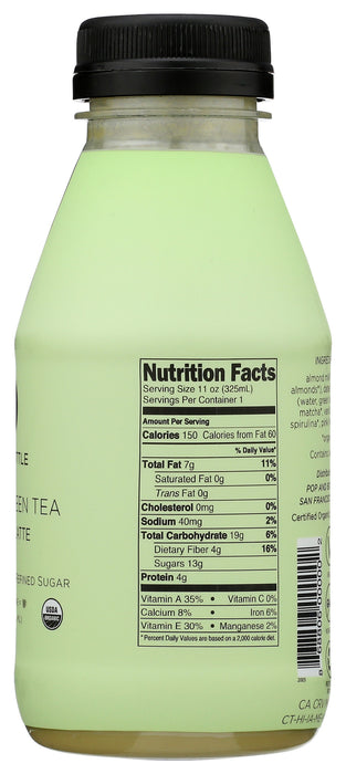 Matcha Green Tea Almond Latte, Org, 11 floz