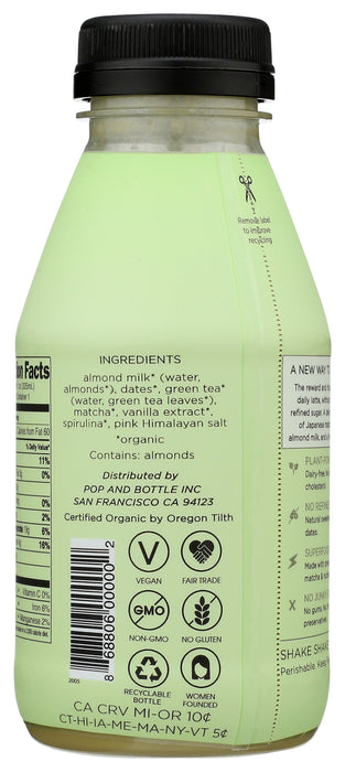 Matcha Green Tea Almond Latte, Org, 11 floz